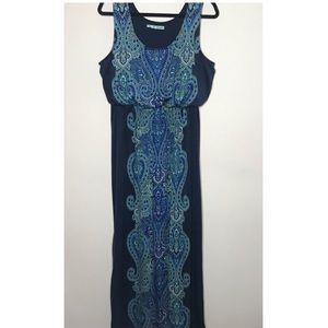 Paisley Pattern Maxi Dress